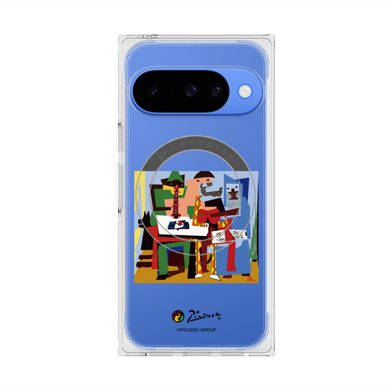 Premium Square Case with Pixelsnap［ PICASSO - Three Musicians ］