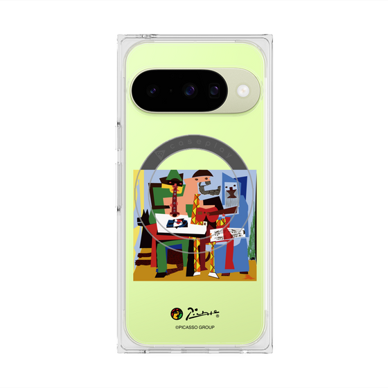 Premium Square Case with Pixelsnap［ PICASSO - Three Musicians ］