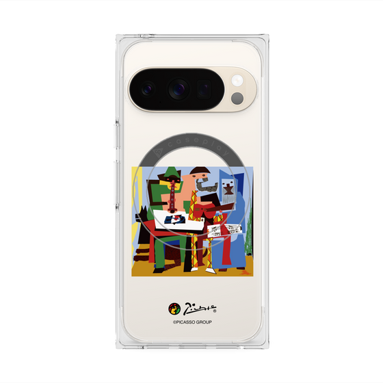 Premium Square Case with Pixelsnap［ PICASSO - Three Musicians ］