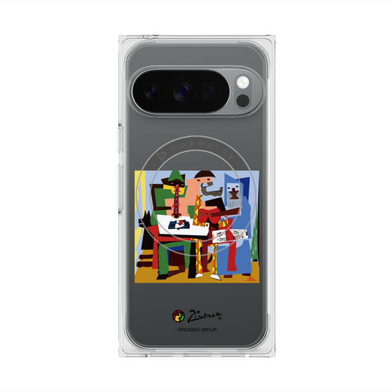 Premium Square Case with Pixelsnap［ PICASSO - Three Musicians ］