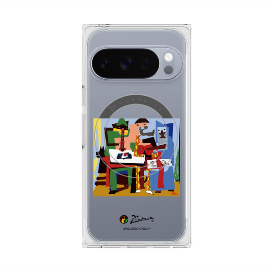 Premium Square Case with Pixelsnap［ PICASSO - Three Musicians ］