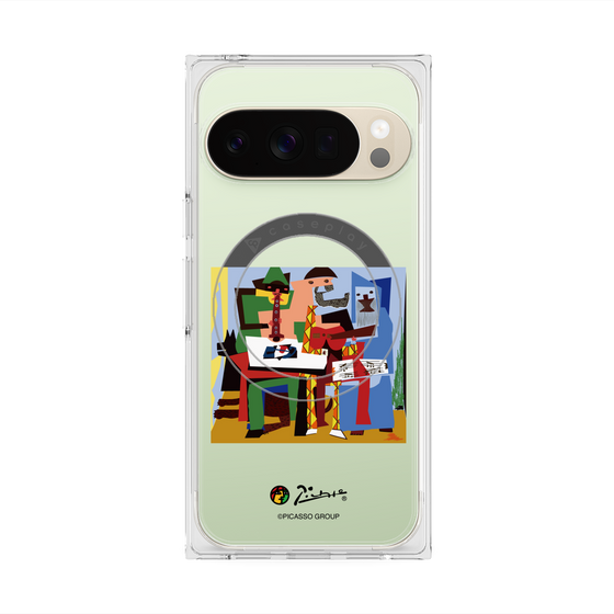 Premium Square Case with Pixelsnap［ PICASSO - Three Musicians ］