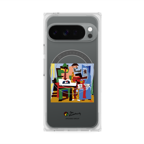 Premium Square Case with Pixelsnap［ PICASSO - Three Musicians ］