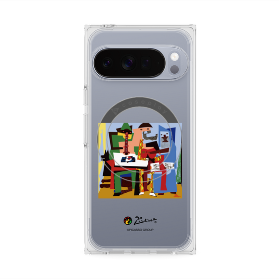 Premium Square Case with Pixelsnap［ PICASSO - Three Musicians ］