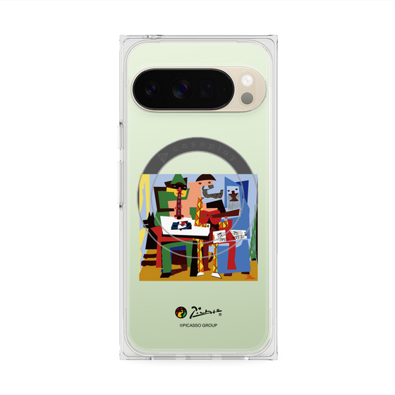 Premium Square Case with Pixelsnap［ PICASSO - Three Musicians ］