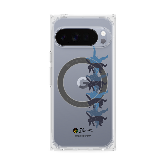 Premium Square Case with Pixelsnap［ PICASSO - Running on the Beach ］
