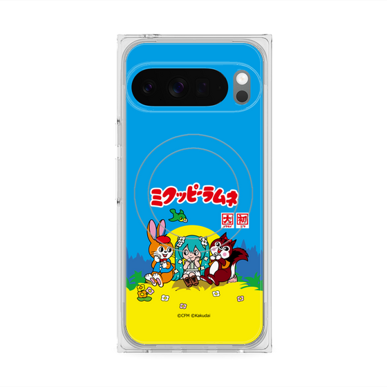 Premium Square Case with Pixelsnap［ Hatsune Miku × Kuppy Ramune - Package ］