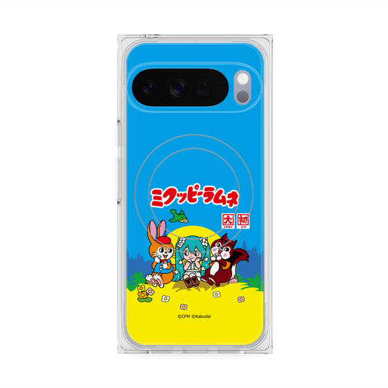 Premium Square Case with Pixelsnap［ Hatsune Miku × Kuppy Ramune - Package ］