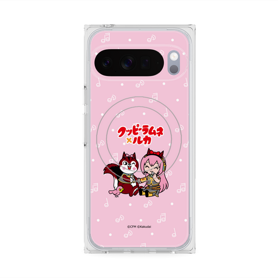 Premium Square Case with Pixelsnap［ Hatsune Miku × Kuppy Ramune - Megurine Luka × Ram - Chibi Illustration ］