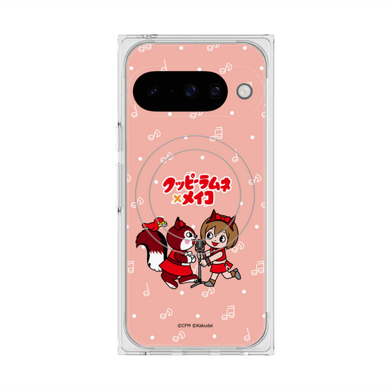 Premium Square Case with Pixelsnap［ Hatsune Miku × Kuppy Ramune - MEIKO × Ram - Chibi Illustration ］