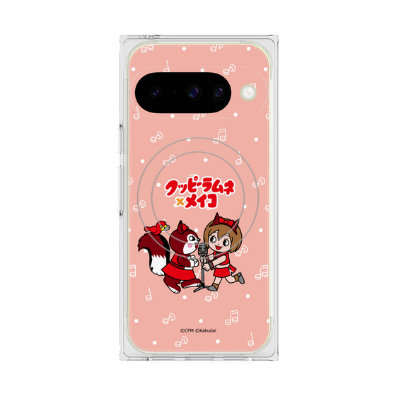 Premium Square Case with Pixelsnap［ Hatsune Miku × Kuppy Ramune - MEIKO × Ram - Chibi Illustration ］