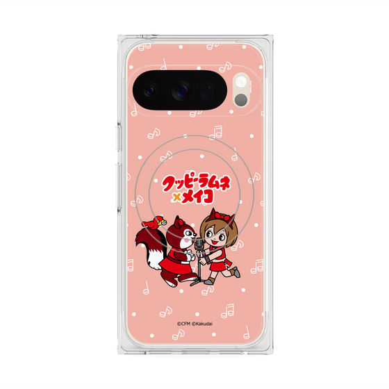 Premium Square Case with Pixelsnap［ Hatsune Miku × Kuppy Ramune - MEIKO × Ram - Chibi Illustration ］