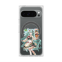 Premium Square Case with Pixelsnap［ Hatsune Miku × Kuppy Ramune - Hatsune Miku × Kuppy - Full-body Illustration 1 ］