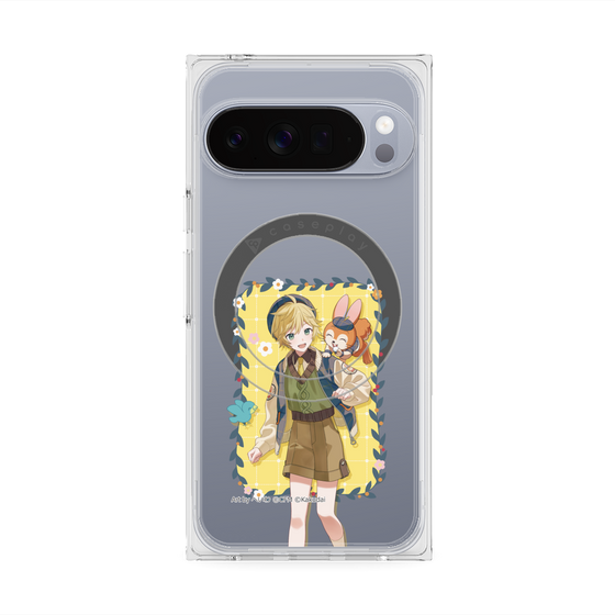 Premium Square Case with Pixelsnap［ Hatsune Miku × Kuppy Ramune - Kagamine Len × Kuppy - Full-body Illustration 1 ］