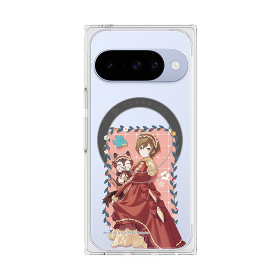 Premium Square Case with Pixelsnap［ Hatsune Miku × Kuppy Ramune - MEIKO × Ram - Full-body Illustration 1 ］