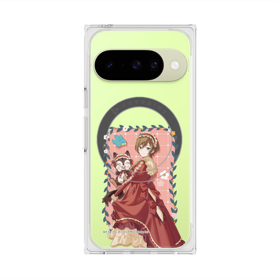 Premium Square Case with Pixelsnap［ Hatsune Miku × Kuppy Ramune - MEIKO × Ram - Full-body Illustration 1 ］