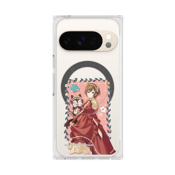 Premium Square Case with Pixelsnap［ Hatsune Miku × Kuppy Ramune - MEIKO × Ram - Full-body Illustration 1 ］