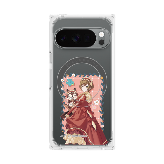 Premium Square Case with Pixelsnap［ Hatsune Miku × Kuppy Ramune - MEIKO × Ram - Full-body Illustration 1 ］