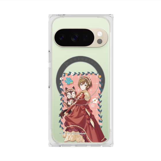 Premium Square Case with Pixelsnap［ Hatsune Miku × Kuppy Ramune - MEIKO × Ram - Full-body Illustration 1 ］