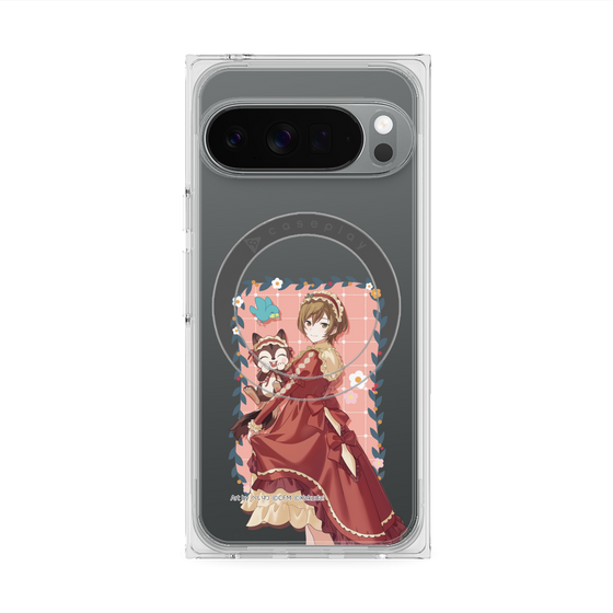 Premium Square Case with Pixelsnap［ Hatsune Miku × Kuppy Ramune - MEIKO × Ram - Full-body Illustration 1 ］