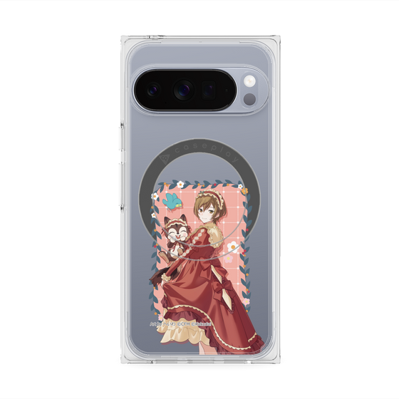 Premium Square Case with Pixelsnap［ Hatsune Miku × Kuppy Ramune - MEIKO × Ram - Full-body Illustration 1 ］