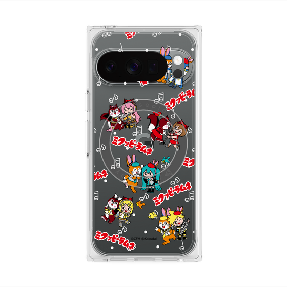 Premium Square Case with Pixelsnap［ Hatsune Miku × Kuppy Ramune - Overall Pattern ］