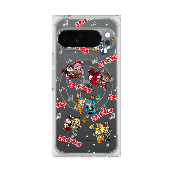 Premium Square Case with Pixelsnap［ Hatsune Miku × Kuppy Ramune - Overall Pattern ］