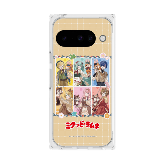 Premium Square Case with Pixelsnap［ Hatsune Miku × Kuppy Ramune - Full-body Illustration ］