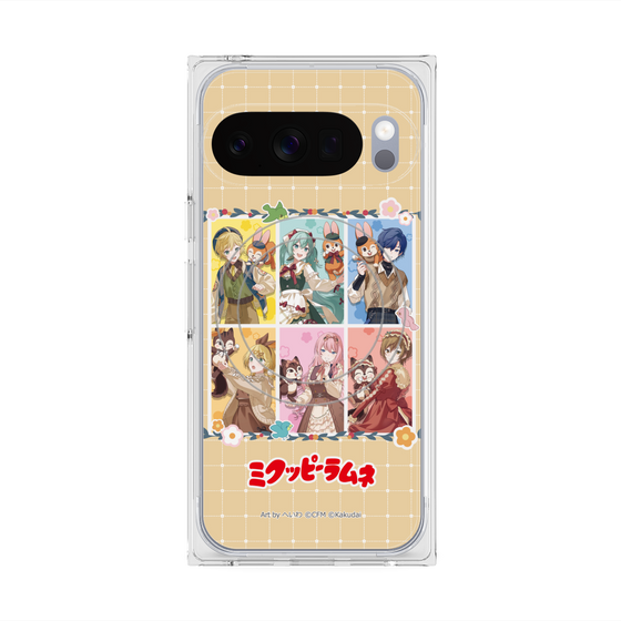 Premium Square Case with Pixelsnap［ Hatsune Miku × Kuppy Ramune - Full-body Illustration ］