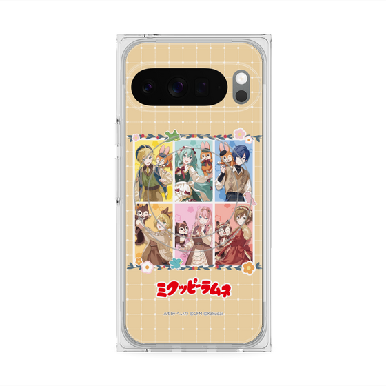 Premium Square Case with Pixelsnap［ Hatsune Miku × Kuppy Ramune - Full-body Illustration ］