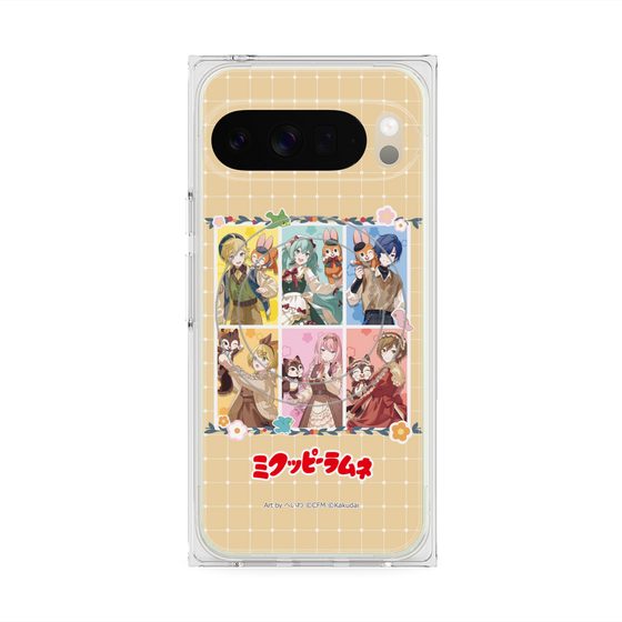 Premium Square Case with Pixelsnap［ Hatsune Miku × Kuppy Ramune - Full-body Illustration ］