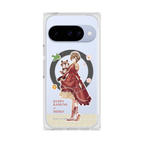 Premium Square Case with Pixelsnap［ Hatsune Miku × Kuppy Ramune - MEIKO × Ram - Full-body Illustration 2 ］
