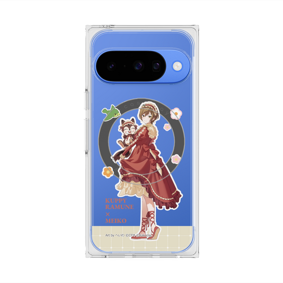 Premium Square Case with Pixelsnap［ Hatsune Miku × Kuppy Ramune - MEIKO × Ram - Full-body Illustration 2 ］
