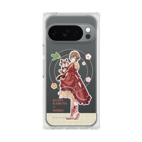 Premium Square Case with Pixelsnap［ Hatsune Miku × Kuppy Ramune - MEIKO × Ram - Full-body Illustration 2 ］