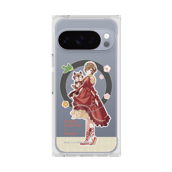 Premium Square Case with Pixelsnap［ Hatsune Miku × Kuppy Ramune - MEIKO × Ram - Full-body Illustration 2 ］