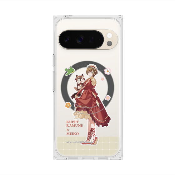 Premium Square Case with Pixelsnap［ Hatsune Miku × Kuppy Ramune - MEIKO × Ram - Full-body Illustration 2 ］