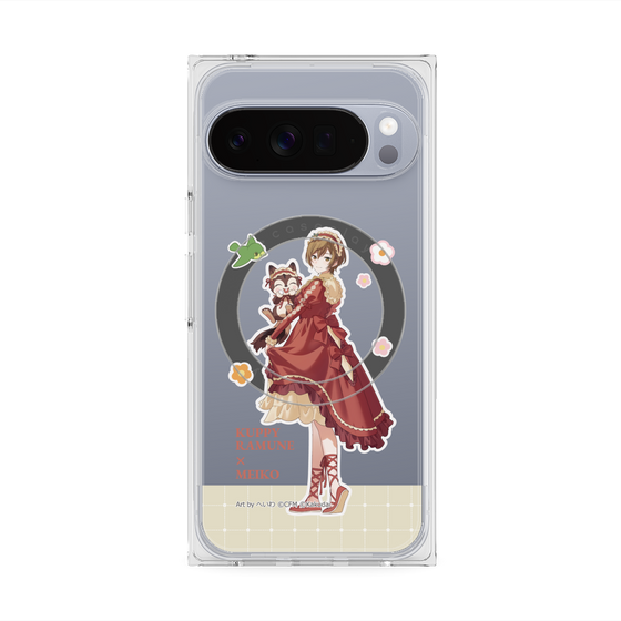 Premium Square Case with Pixelsnap［ Hatsune Miku × Kuppy Ramune - MEIKO × Ram - Full-body Illustration 2 ］