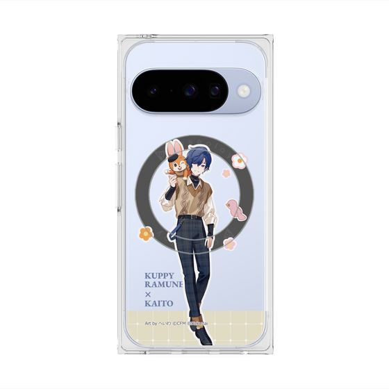 Premium Square Case with Pixelsnap［ Hatsune Miku × Kuppy Ramune - KAITO × Kuppy - Full-body Illustration 2 ］