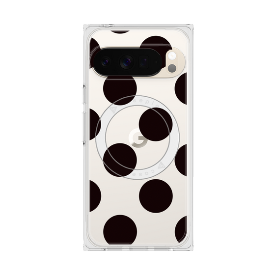 Premium Square Case with Pixelsnap［ Simple Dot - Black ］