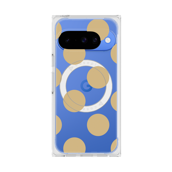 Premium Square Case with Pixelsnap［ Simple Dot - Beige ］