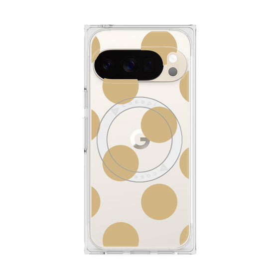 Premium Square Case with Pixelsnap［ Simple Dot - Beige ］