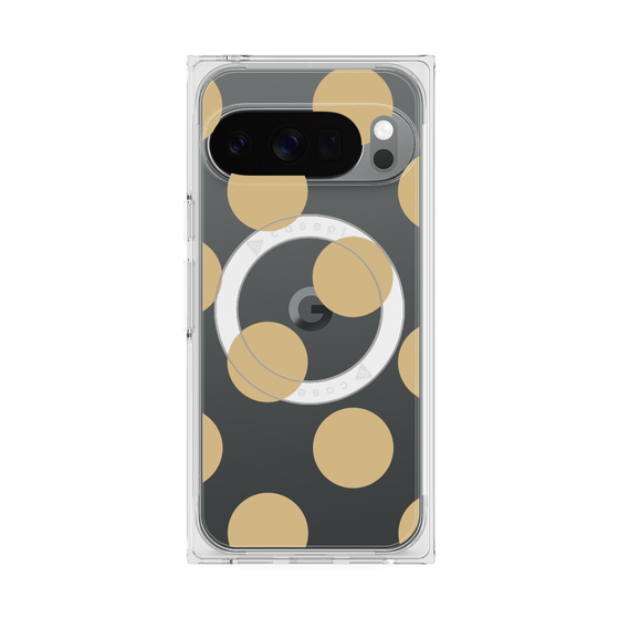 Premium Square Case with Pixelsnap［ Simple Dot - Beige ］