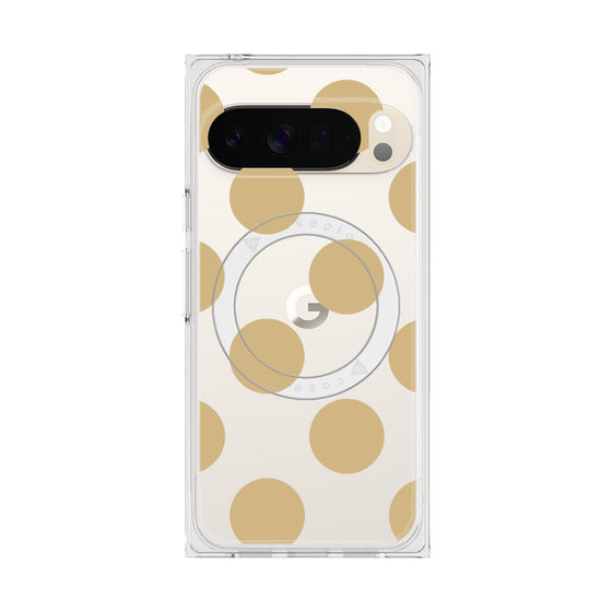 Premium Square Case with Pixelsnap［ Simple Dot - Beige ］