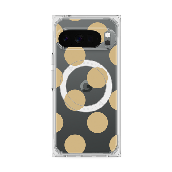 Premium Square Case with Pixelsnap［ Simple Dot - Beige ］