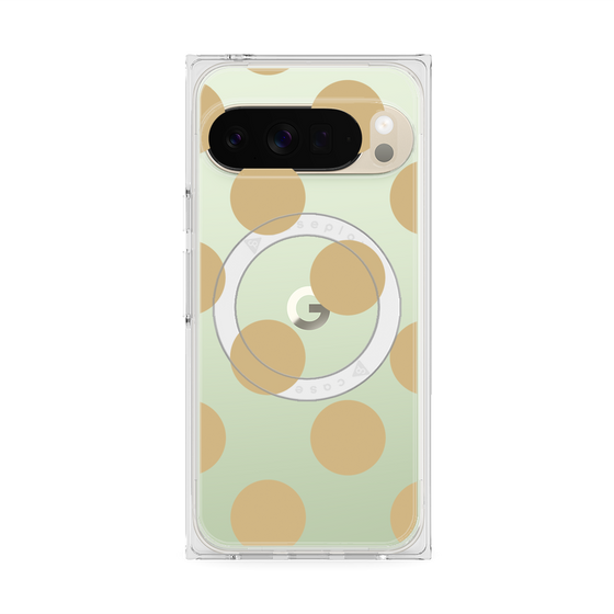 Premium Square Case with Pixelsnap［ Simple Dot - Beige ］