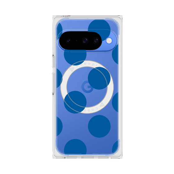 Premium Square Case with Pixelsnap［ Simple Dot - Blue ］