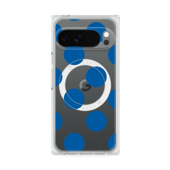 Premium Square Case with Pixelsnap［ Simple Dot - Blue ］