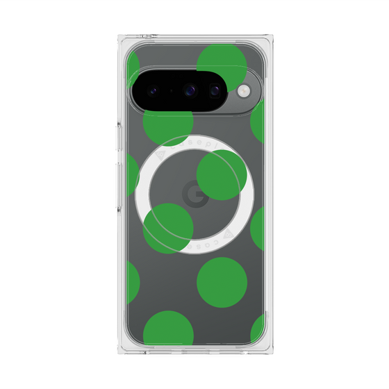 Premium Square Case with Pixelsnap［ Simple Dot - Green ］