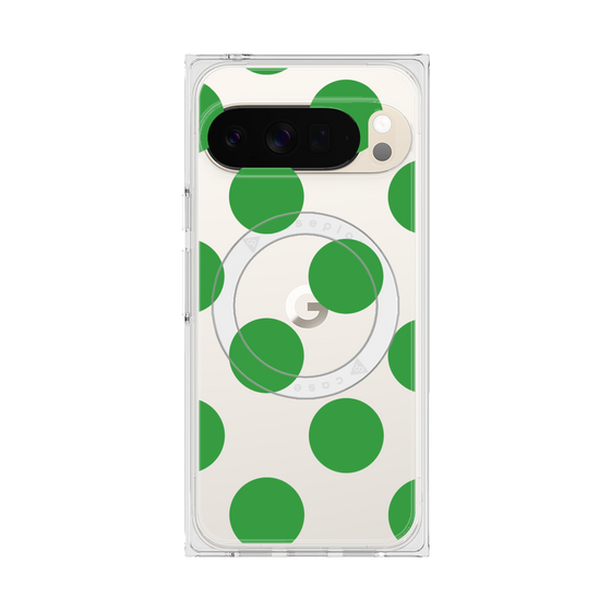 Premium Square Case with Pixelsnap［ Simple Dot - Green ］