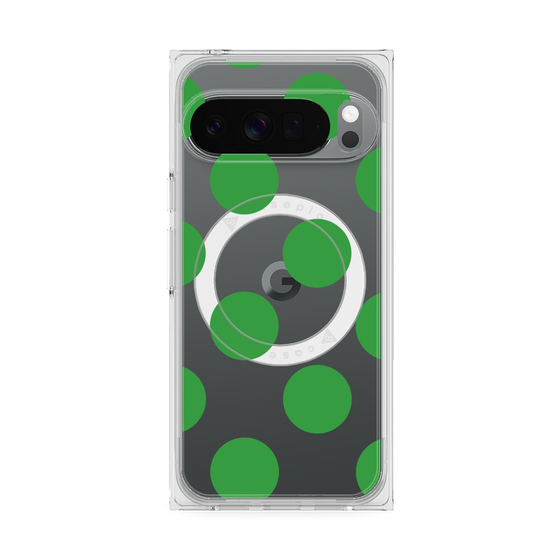Premium Square Case with Pixelsnap［ Simple Dot - Green ］